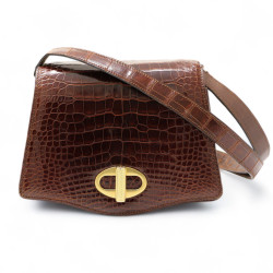 Mini sac CARTIER crocodile tabac