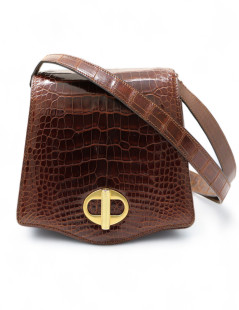 Mini sac CARTIER crocodile tabac