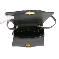 Sac CARTIER cuir noir Vintage