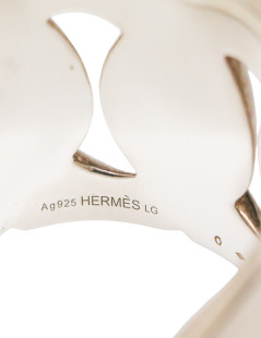 Manchette HERMES argent