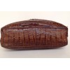 sac CHANEL, crocodile marron vintage