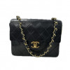 Sac Classique carré vintage CHANEL noir 