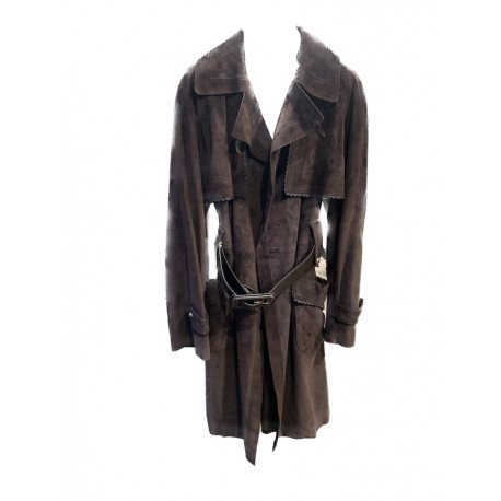 Trench YSL YVES SAINT LAURENT daim marron