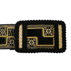 Vintage black and gold belt