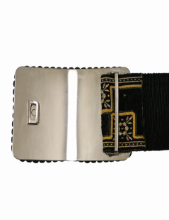 Vintage black and gold belt