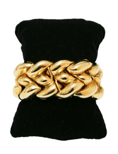 Bracelet Couture UNGARO articulé doré