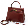 Sac Kelly 28 vintage rouge H HERMES