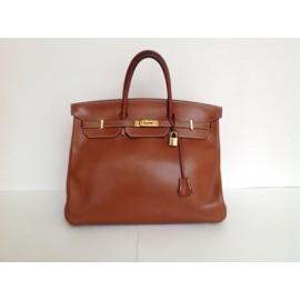 Birkin HERMES 40 cuir de veau barénia