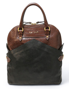 ETRO bag in two-tone crocodile-effect leather