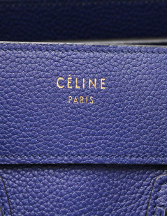 Sac CELINE Luggage Micro cuir grainé