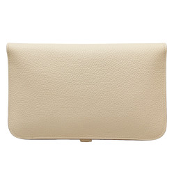 HERMES chalk Dogon wallet