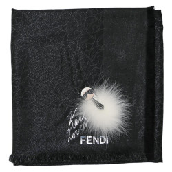 Châle FENDI "Karl Loves" noir