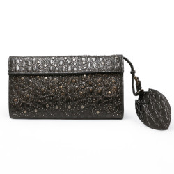 Pochette ALAIA cuir noir