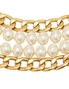 CHANEL perlescent pearls belt