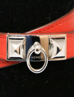 Bracelet HERMES Rivale double Capucine