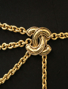 CHANEL vintage triple-row belt