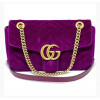 Sac GUCCI Marmont velours violet