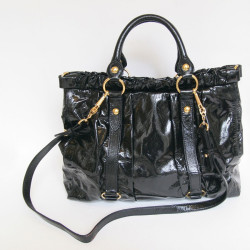 Sac MIU MIU en vernis noir