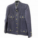 Veste CHANEL Vintage tweed bleu