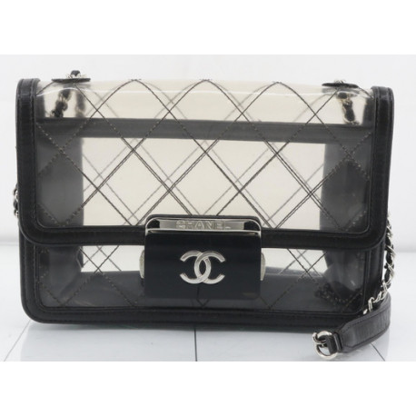 Sac CHANEL vinyl transparent