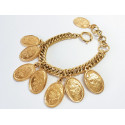 CHANEL golden bracelet with medals