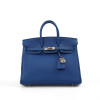 Birkin 25 HERMES Togo bleu royal