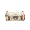 Sac PRADA bicolore beige marron