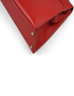 Kelly II sellier HERMES 32 Epsom rouge casaque