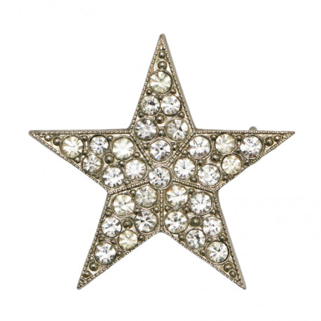 Broche YSL étoile strass Vintage