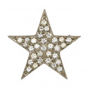 Yves Saint Laurent YSL Vintage silver rhinestones star brooch