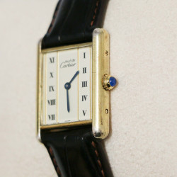 Montre Tank CARTIER vermeil Vintage