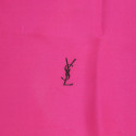 Mini carré YSL soie fuschia