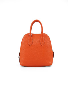 Mini sac bolide HERMES chèvre Mysore potiron