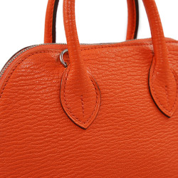 Mini sac bolide HERMES chèvre Mysore potiron