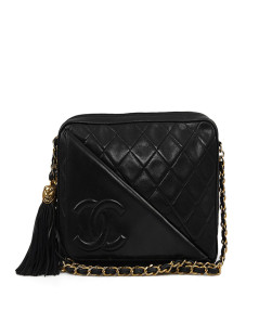 Sac vintage Caméra CHANEL cuir d'agneau