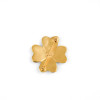 CHANEL vintage gold clover brooch