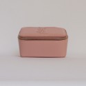 Box jewelry YVES SAINT LAURENT pink varnish leather