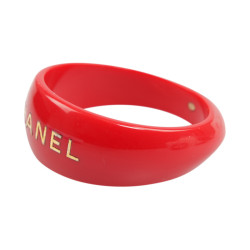 Bracelet CHANEL résine rouge