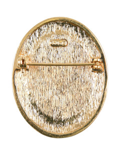 Broche ronde DIOR dorée CD