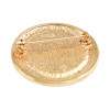 DIOR vintage gold CD circular brooch