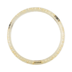 CHANEL transparent and pearly resin bracelet