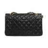 Timeless CHANEL cuir d'agneau noir