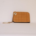 CHANEL beige smooth calf leather pouch