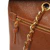 CHANEL brown grained leather tote bag 