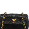 CHANEL vintage mini black crossbody bag