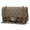 Mini timeless CHANEL gris cuir caviar