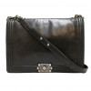 Sac Boy CHANEL cuir d'agneau noir