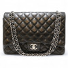 CHANEL maxi classic quilted black bag