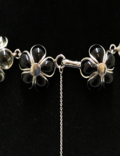 Collier houblons MARGUERITE DE VALOIS pâte de verre