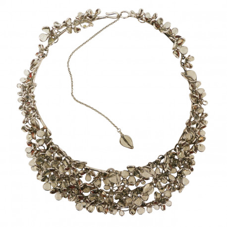 Collier MARGUERITE DE VALOIS fleurettes pâte de verre